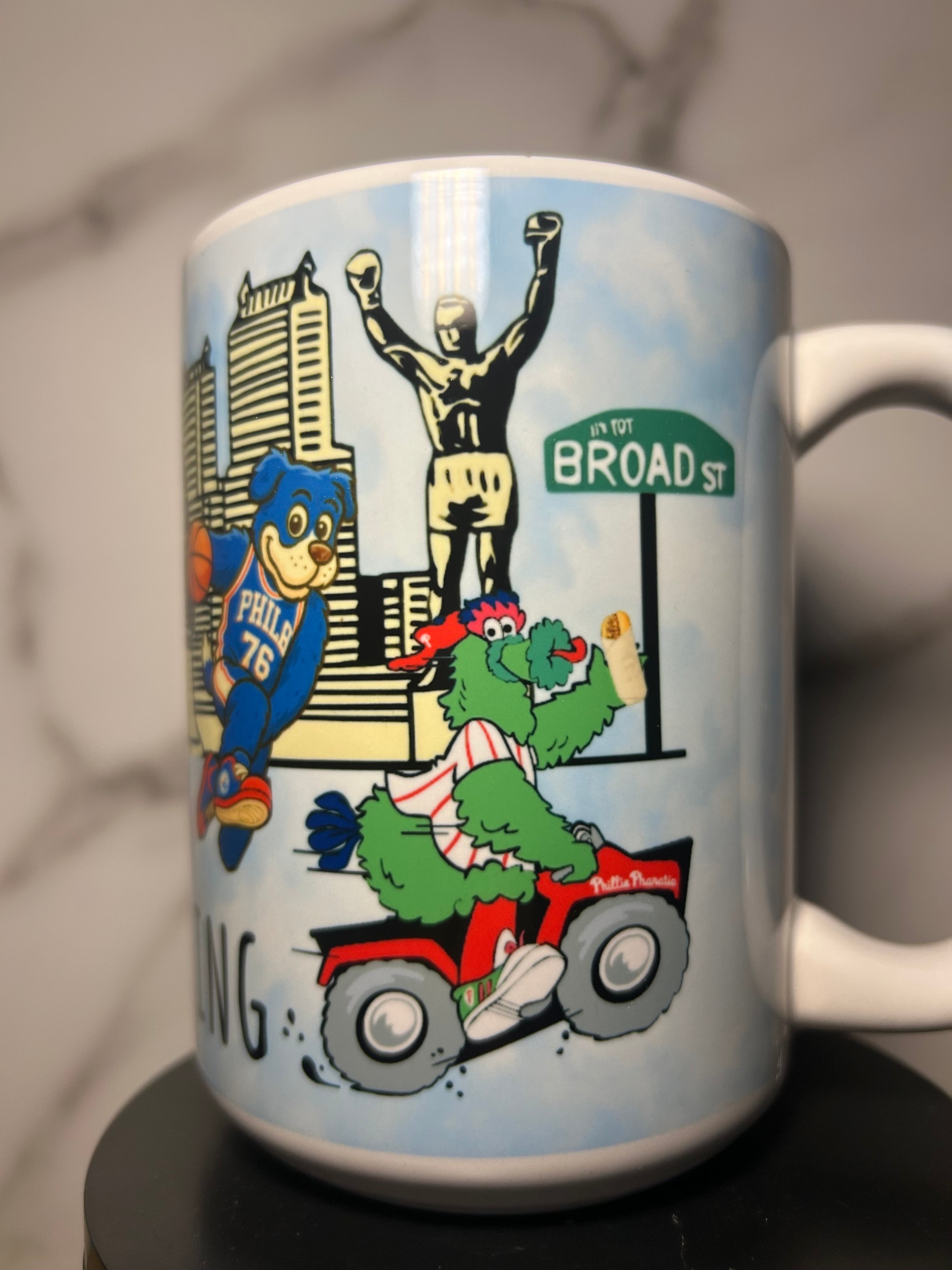 It’s a Philly thing mascot mug , 15 ounce ceramic
