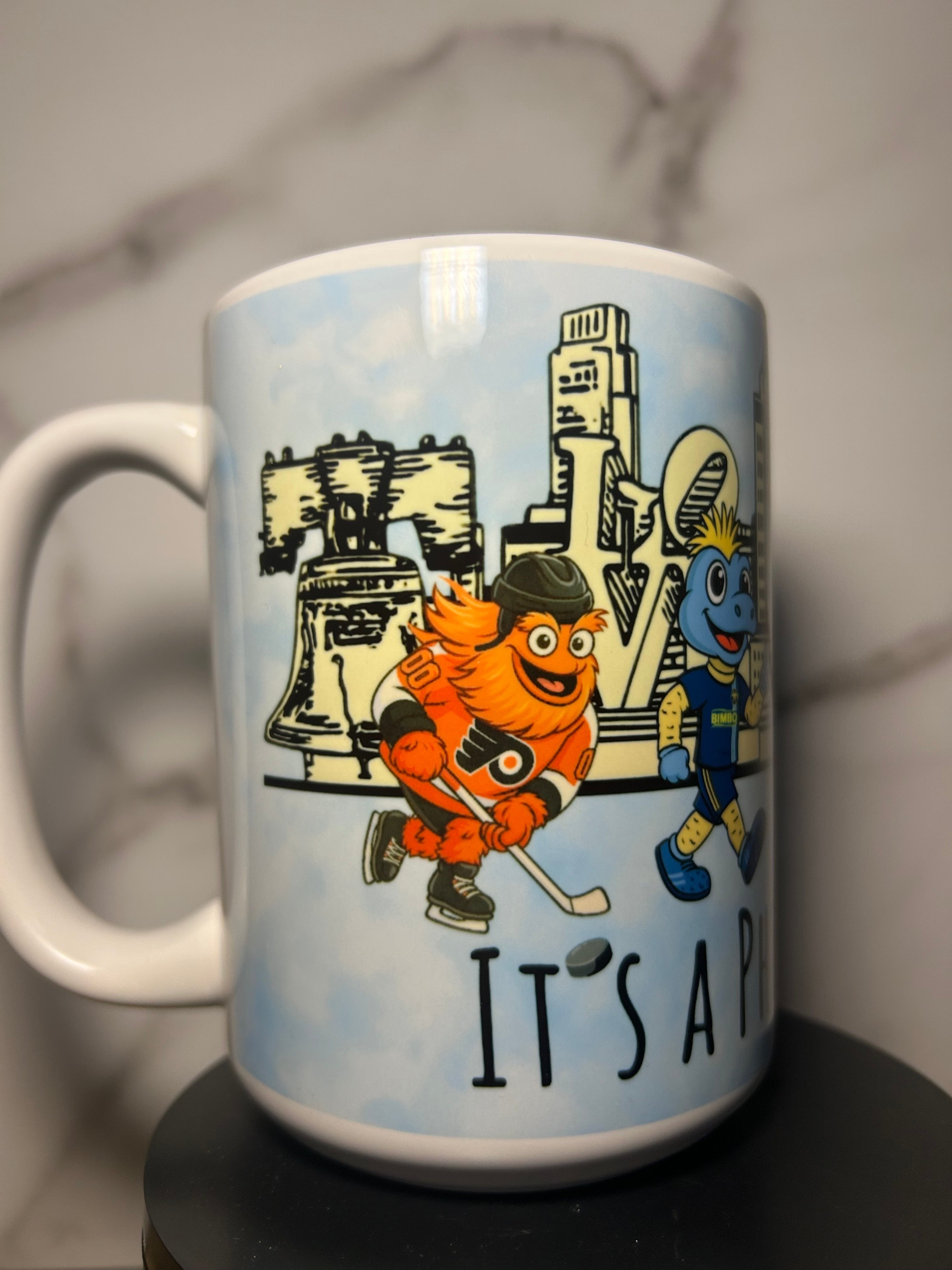 It’s a Philly thing mascot mug , 15 ounce ceramic