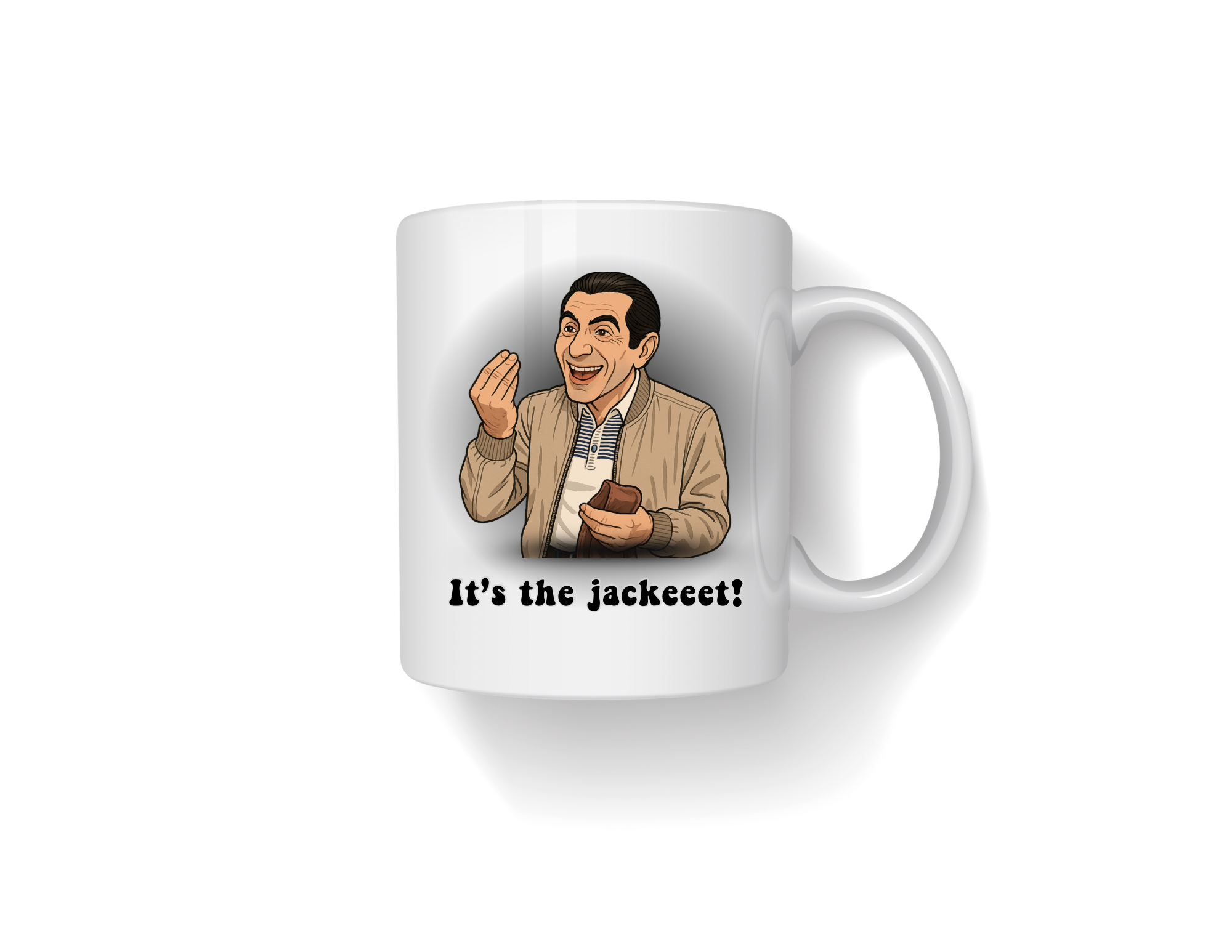 It’s the jacket Richie April’s Sopranos mug 15 oz ceramic